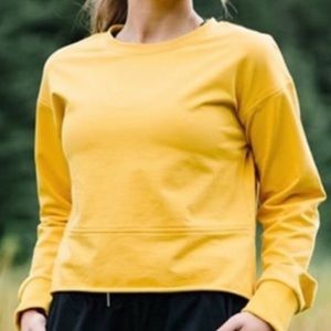 Zyia 2xl cropped sweatshirt marigold